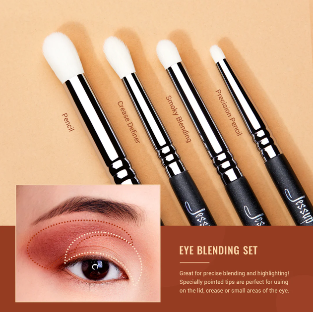 Zestaw pędzli do makijażu oczu Jessup Pro Eyeshadow Brush T338 (6976074373385) - obraz 5