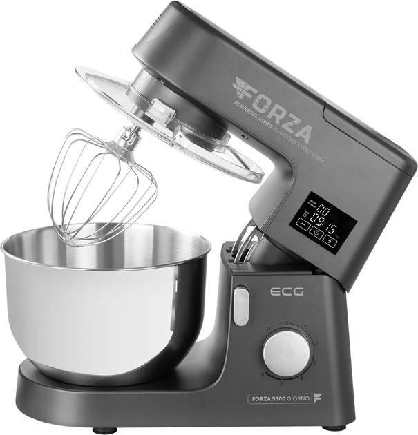 Кухонный комбайн с мясорубкой и планетарным миксером ECG FORZA 5500 Giorno Scuro - изображение 3