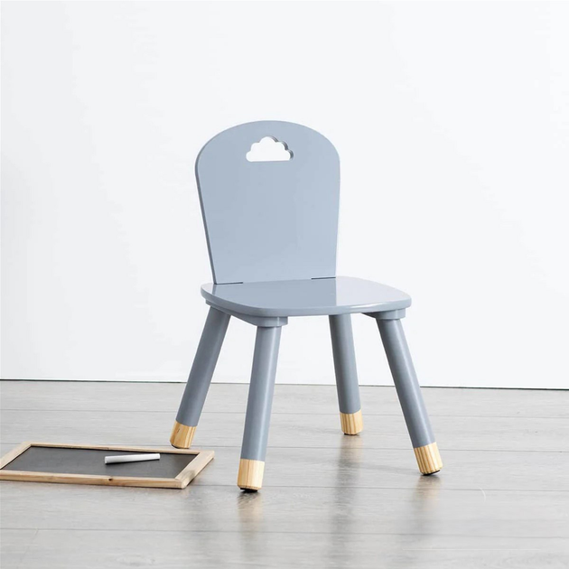 Krzesło dziecięce Atmosphera for kids 50 x 28 x 28 cm Grey (3560238909126) - obraz 4
