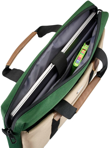 Torba na laptopa Hama Silvan 15.6"-16.2" Green (4047443522146) - obraz 7