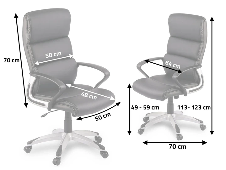 Fotel biurowy Sofotel 2280 Czarny (5902854516551) - obraz 6