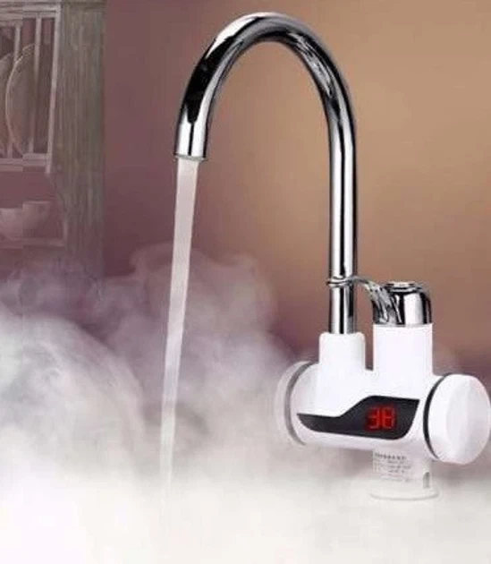 Проточный водонагреватель кран для кухни Delimano RX 002 c LCD дисплеем 3 кВт - изображение 4