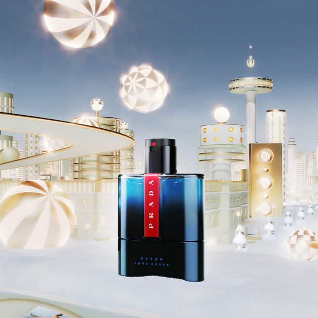 Набір для чоловіків Prada Luna Rossa Ocean Туалетна вода 100 мл + Туалетна вода 10 мл (3614274341195) - зображення 4