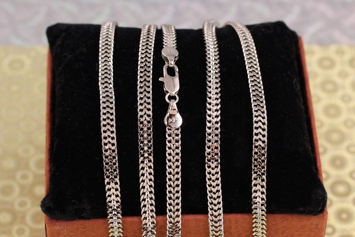 Цепь Xuping Jewelry питон 50 см 4,5 мм серебристая - Фото 1 Цепь Xuping Jewelry питон 50 см 4,5 мм серебристая - изображение 1