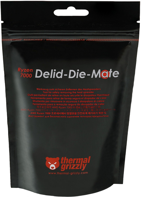 Narzędzie do skalpowania procesora Thermal Grizzly Ryzen 7000 Delid-Die-Mate (TG-DDM-R7000-R)   - obraz 9