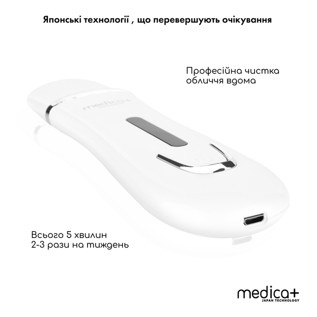 Скрабер Ультразвуковой для лица кожи Medica+ Vibroskin 5.0 (Япония) - изображение 5