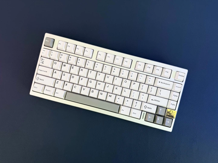 Клавіатура Yunzii AL75 CNC Aluminum Wireless Silver Cocoa Cream V2