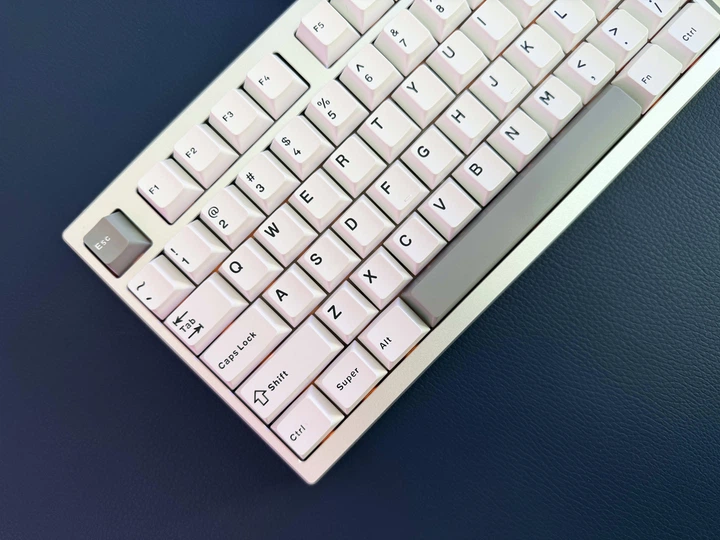 Клавіатура Yunzii AL75 CNC Aluminum Wireless Silver Cocoa Cream V2