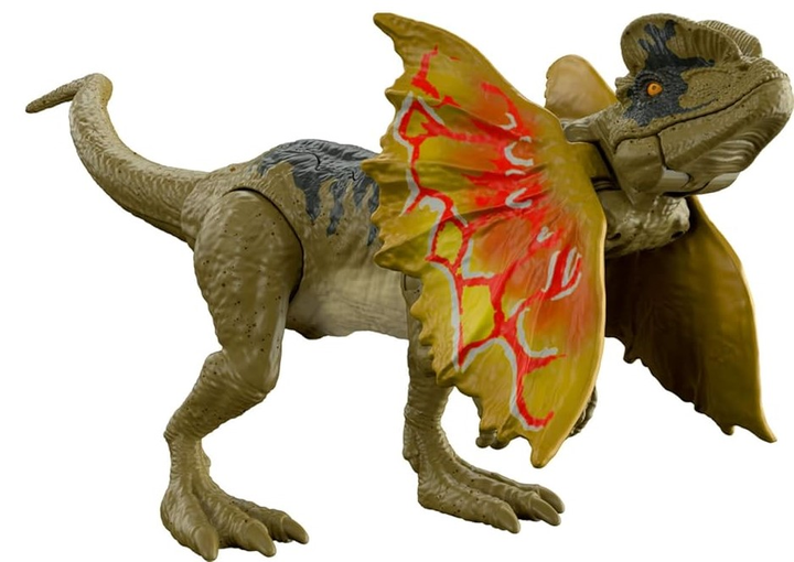 Figurka dinozaura Mattel Jurassic World Chaos Theory Epic Evolution Strike Attack Dilophosaurus HTK65 (0194735192335) - obraz 3