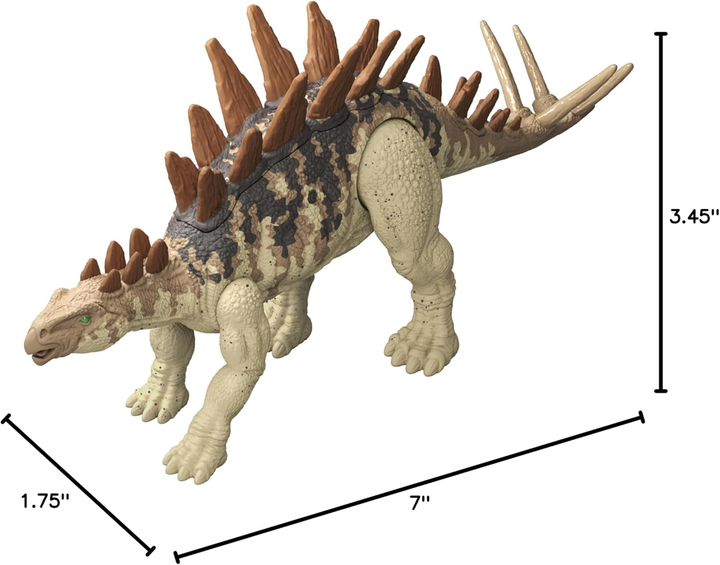 Figurka dinozaura Mattel Jurassic World Epic Evolution Strike Attack Tuojiangosaurus HTK62 (0194735192328) - obraz 6