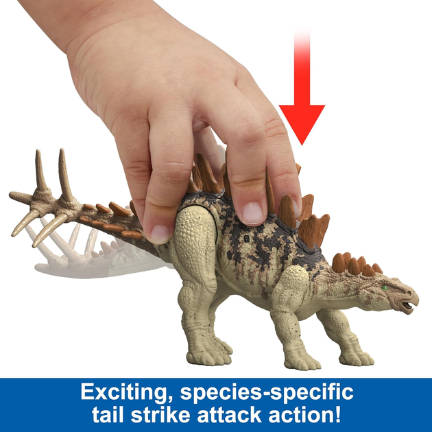 Figurka dinozaura Mattel Jurassic World Epic Evolution Strike Attack Tuojiangosaurus HTK62 (0194735192328) - obraz 8