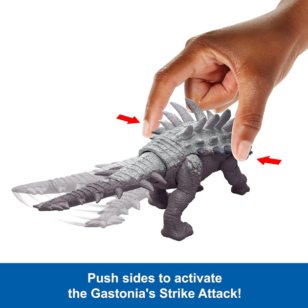 Фігурка динозавра Mattel Jurassic World Chaos Theory Epic Evolution Strike Attack Gastonia HTK66 (0194735192281) - зображення 7