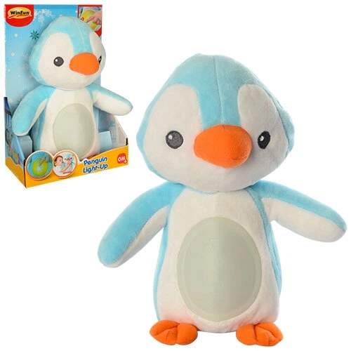 Мягкая игрушка-ночник WinFun Пингвин (0160-NL) - Фото 1 Мягкая игрушка-ночник WinFun Пингвин (0160-NL) - изображение 1