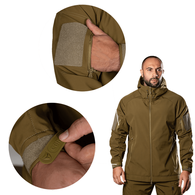 Куртка Camotec Stalker SoftShell Койот (7346), XXXXL - изображение 5