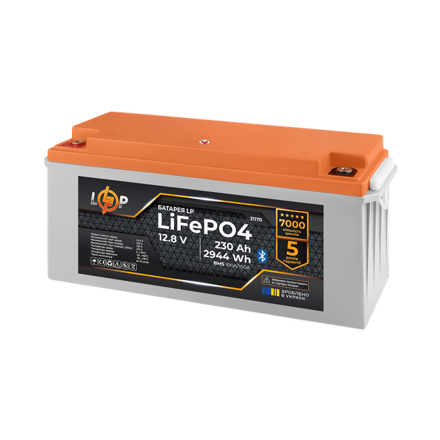 Акумулятор LogicPower LP LiFePO4 12,8V - 230 Ah (2944Wh) (BMS 100A/100А) пластик Smart BT - изображение 2