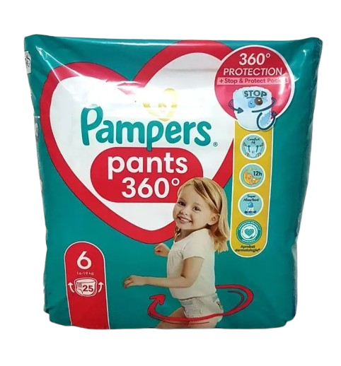 Трусики Pampers pants 6 підгузки-трусики - Фото 1 Трусики Pampers pants 6 підгузки-трусики - зображення 1