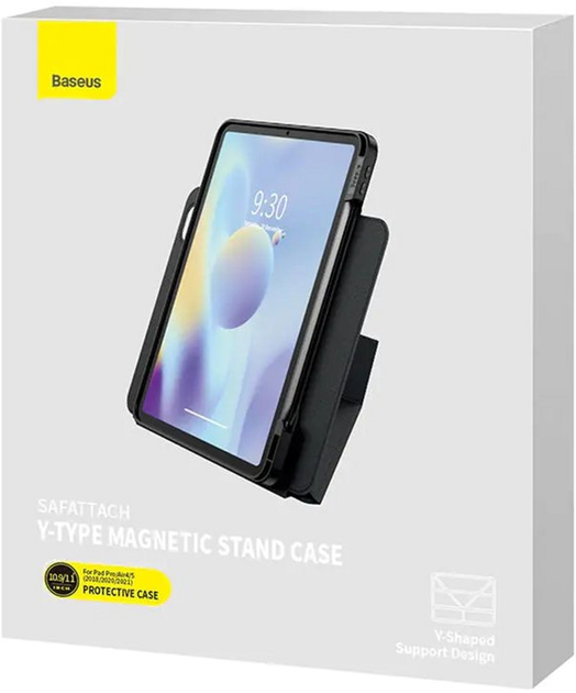 Etui z klapką Baseus Safattach Y-type do Apple iPad Pro 11" Black (AT6932172614928) - obraz 6