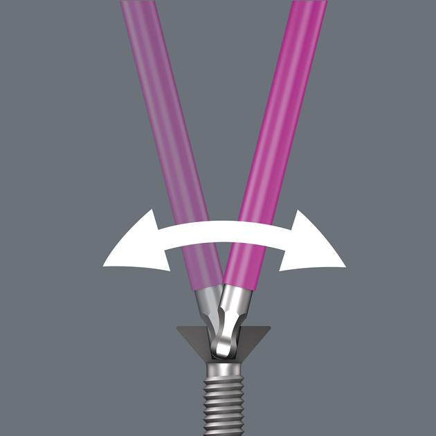 Zestaw kluczy HEX Wera 3950/9 Hex-Plus Multicolour Imperial Stainless 9 szt. (5022860001) - obraz 3