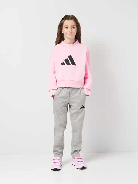Детский спортивный костюм (свитшот + штаны) Adidas Jg Fi Logo Ts JJ4800 122-128 см Розовый (4067905021956) - изображение 1