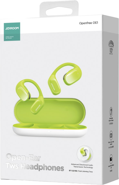 Słuchawki JOYROOM Openfree JR-OE1 Green (6956116783136) - obraz 3