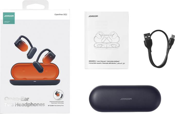 Słuchawki JOYROOM Openfree JR-OE2 Orange (6956116783150) - obraz 7