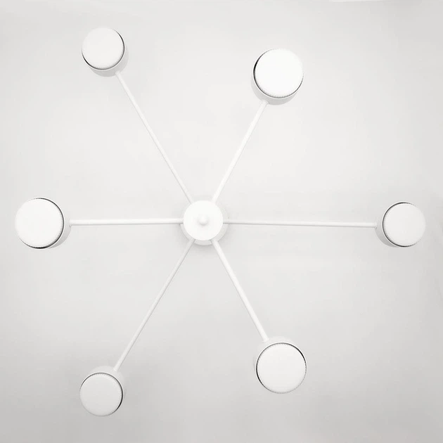 Люстра RAY 6xGX53 WHITE (3+3) белая на 6 ламп GX53 Luminaria (потолочный светильник под LED лампы) 780x300мм - изображение 2