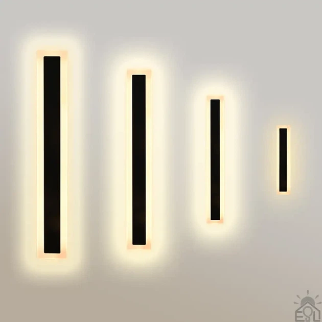 Светильник бра SOLEIN 11W LED 40см Esllse черный 400x80x44мм IP65 настенный 11Вт 640Lm 3000К теплый свет - изображение 7