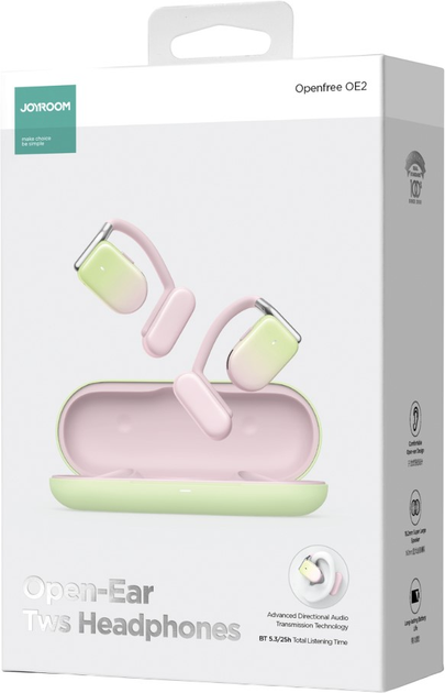 Навушники JOYROOM Openfree JR-OE2 Pink (6956116779313) - зображення 8