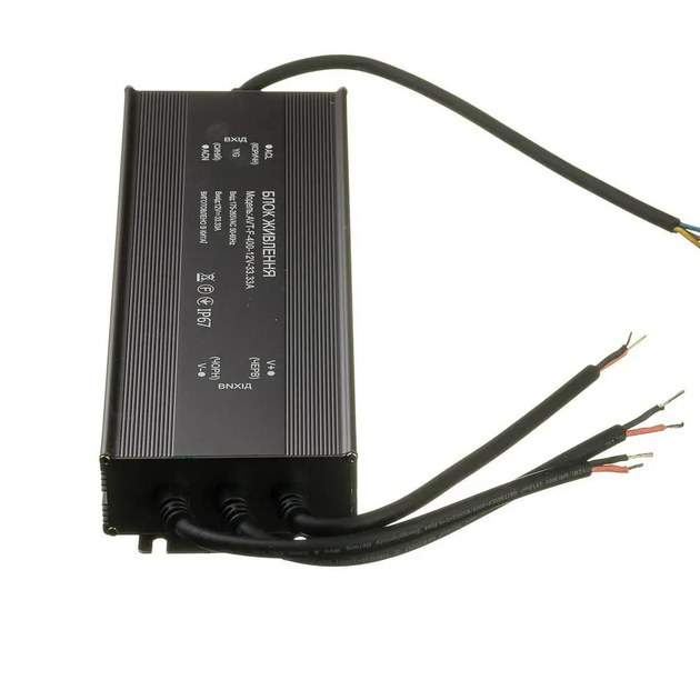 Блок живлення герметичний 12V 400W AVT-F-400-12V-33.3A 12В 400Вт IP67 (для світлодіодних стрічок, модулів, лінійок) - зображення 3