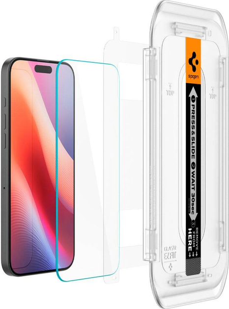 Захисне скло Spigen Glas.tR EZ Fit для Apple iPhone 16 Pro Max (8809971228589) - зображення 4