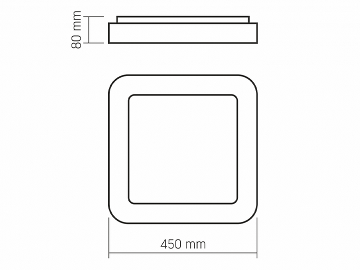 Светильник светодиодный накладной VIDEX EDGE-SC-72W-WHITE 2700-6000K квадратный (VLE-ESC-72W) - изображение 3