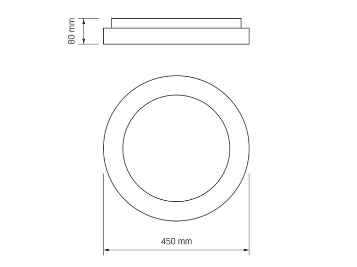 Светильник светодиодный круглый накладной EDGE-RC-72W-WHITE 2700-6000K (VLE-ERC-72W) VIDEX - изображение 3