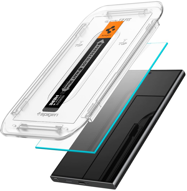 Zestaw 2 szkieł hartowanych Spigen Glas.tR EZ Fit do Samsung Galaxy S24 Ultra (8809971224116) - obraz 3