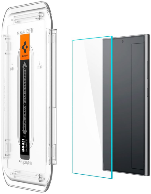 Zestaw 2 szkieł hartowanych Spigen Glas.tR EZ Fit do Samsung Galaxy S24 Ultra (8809971224116) - obraz 7