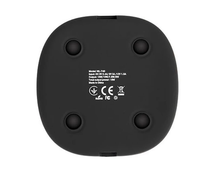 Беспроводное зарядное устройство REAL-EL WL-740 2.4A 15W Black - изображение 8