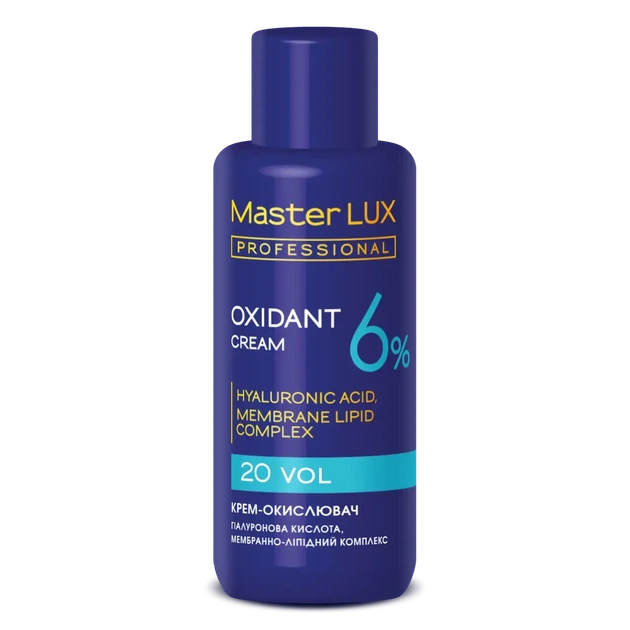 Крем-окислювач Master LUX professional 6% 60 мл - Фото 1 Крем-окислювач Master LUX professional 6% 60 мл - зображення 1