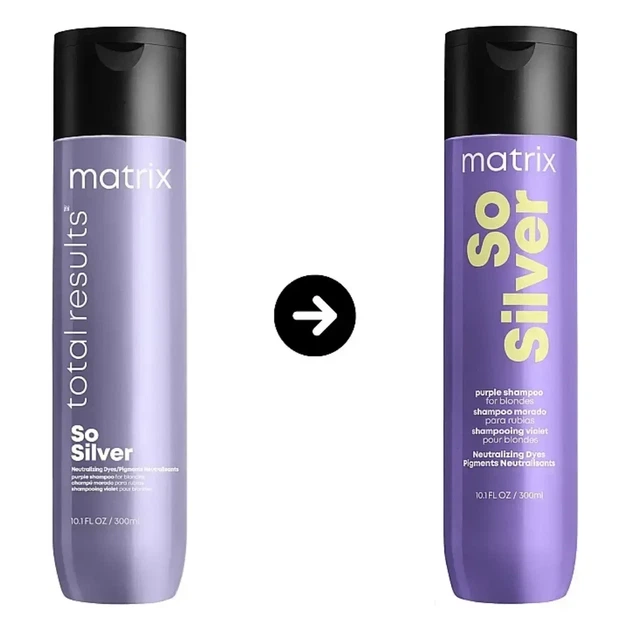 Шампунь для нейтралізації жовтизни волосся Matrix Total Results So Silver Shampoo 300 мл - Фото 2 Шампунь для нейтралізації жовтизни волосся Matrix Total Results So Silver Shampoo 300 мл - зображення 2