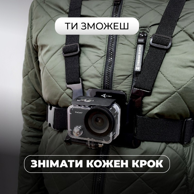 Набор блоггера 30 в 1: экшн-камера AirOn ProCam 7 Black с аксессуарами (4822356754800) - Фото 7 Набор блоггера 30 в 1: экшн-камера AirOn ProCam 7 Black с аксессуарами (4822356754800) - изображение 7