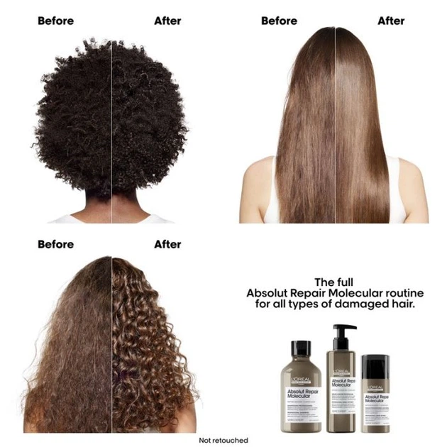 Сыворотка для волос L'Oreal Professionnel Serie Expert Absolut Repair Molecular для поврежденных волос 250 мл (3474637153502) - изображение 4