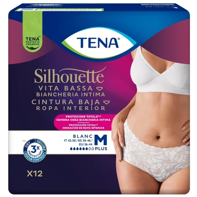 Труси-підгузки для дорослих Tena Silhouette White M 12 Uds (7322540488258) - зображення 2