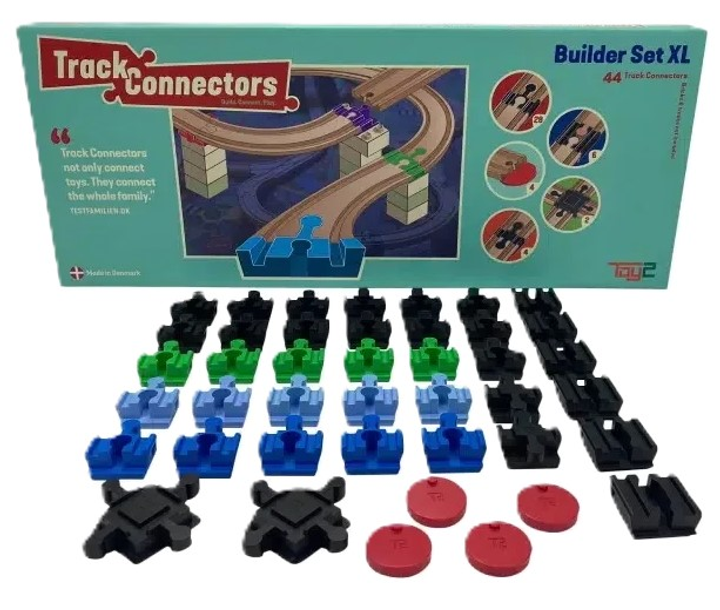 Bazowe łączniki i skrzyżowania Toy2 Track Connectors Builder Set XL 44 szt (5745000329045) - obraz 3