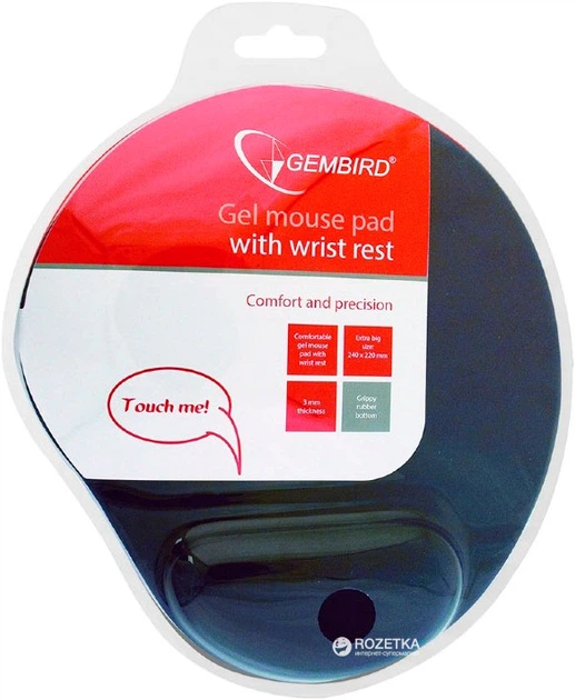 Podkładka pod mysz Gembird MP-GEL/40 S Black (8716309046046) - obraz 2