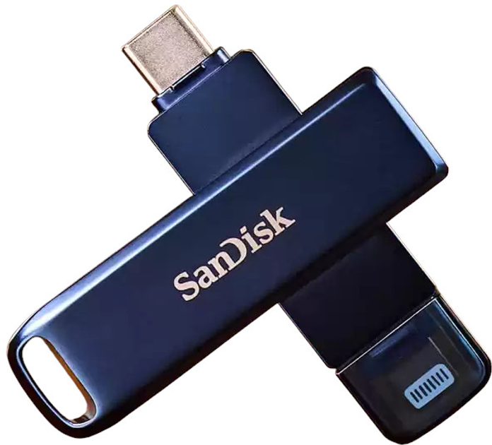Pendrive SanDisk Phone Drive for iPhone 64GB USB 3.2 Gen1 Metallic Sky (0619659211844) - obraz 3