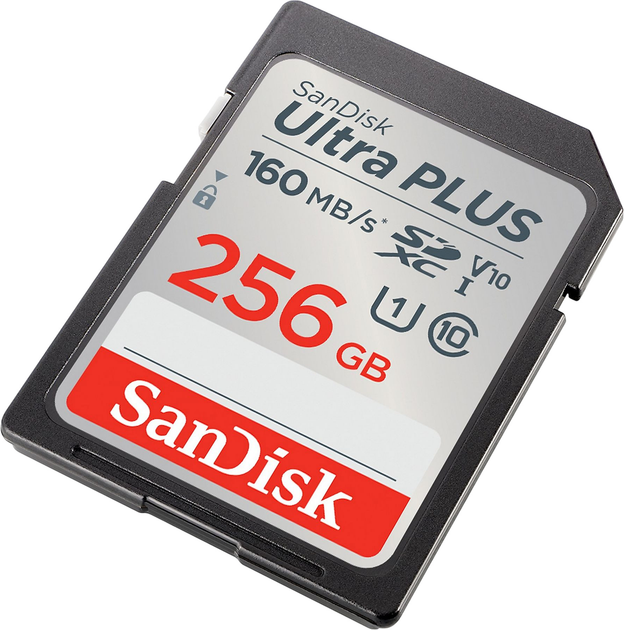 Карта пам'яті SanDisk Ultra PLUS SDXC 256GB V10 UHS-I (0619659201142) - зображення 3