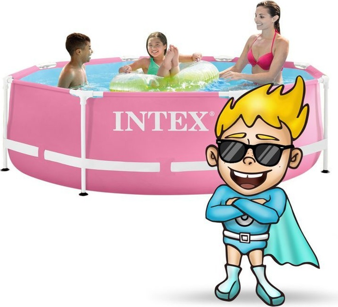 Басейн каркасний круглий Intex 244 x 76 см (6941057423340) - зображення 4