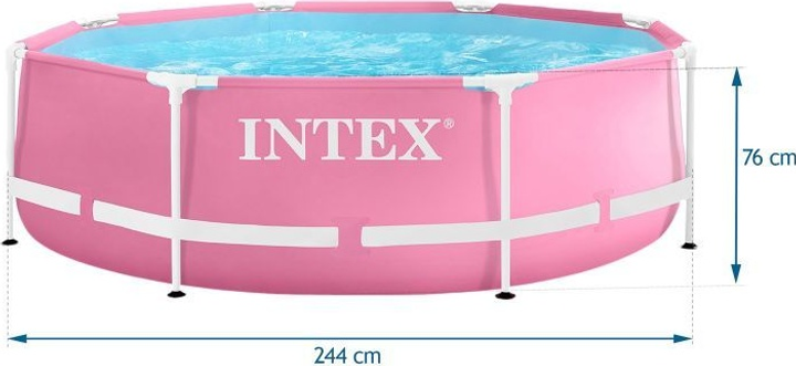 Басейн каркасний круглий Intex 244 x 76 см (6941057423340) - зображення 5