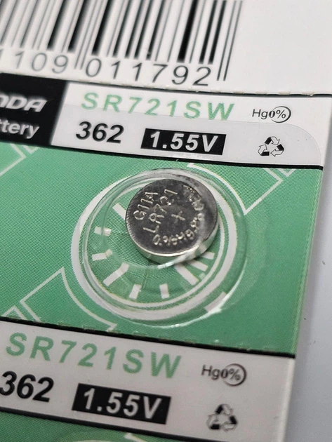 Блистер Батарейка литиевая 10 шт KOONENDA AG11 LR721 362A 1.55V SR721SW 1.55в - Фото 2 Блистер Батарейка литиевая 10 шт KOONENDA AG11 LR721 362A 1.55V SR721SW 1.55в - изображение 2