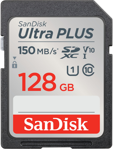 Карта памяти SanDisk Ultra PLUS SDXC 128GB V10 UHS-I (0619659201135) - изображение 1
