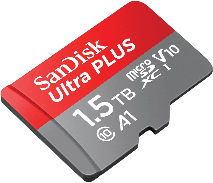 Карта памяти SanDisk Ultra PLUS microSDXC 1.5TB V10 UHS-I + SD Adapter (0619659203535) - изображение 2