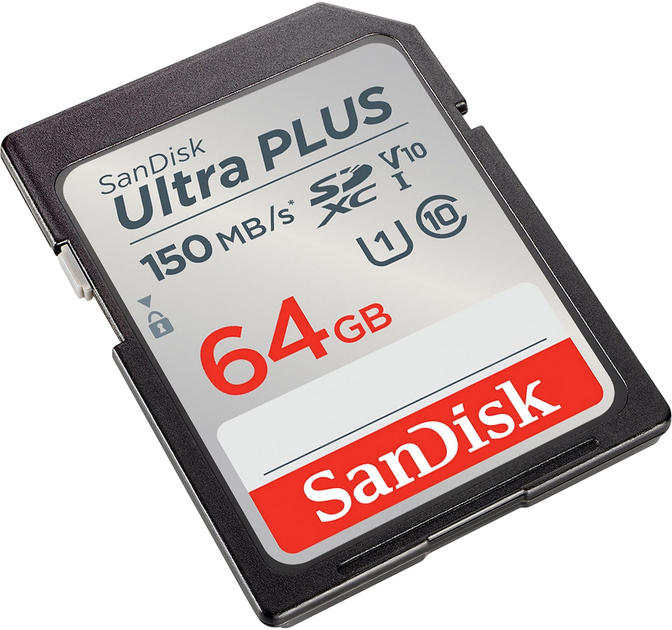 Карта памяти SanDisk Ultra PLUS SDXC 64GB V10 UHS-I (0619659201128) - изображение 2